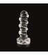 Dildo géant méga spirale transparent