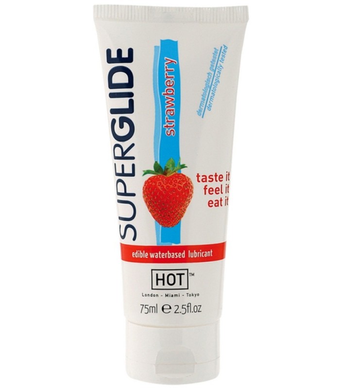 Lubrifiant Comestible Goût Fraise Superglide