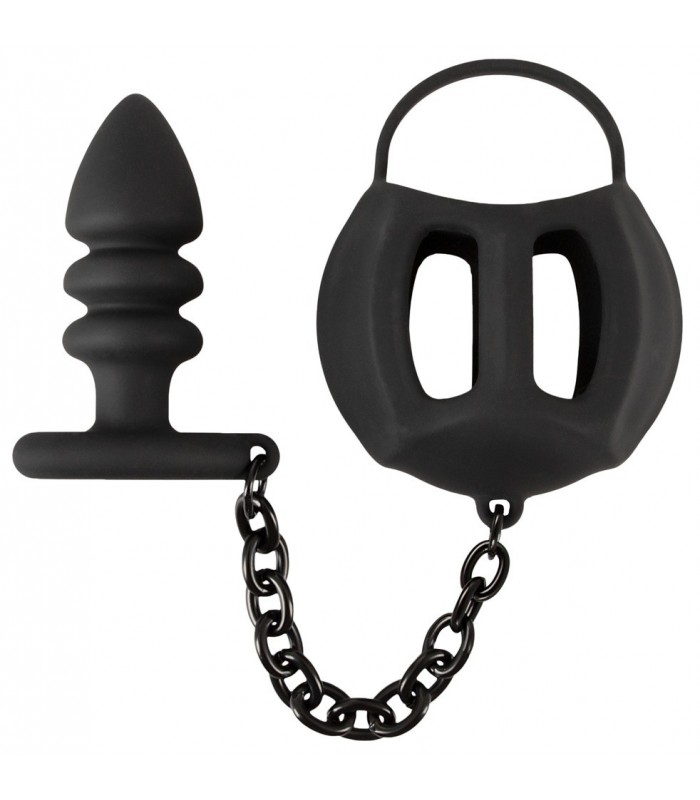 Cage à Testicules avec Plug Anal