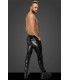 Pantalon Noir Effet Cuir Serpent - Noir Handmade Homme - Vestiaire Gay Shop