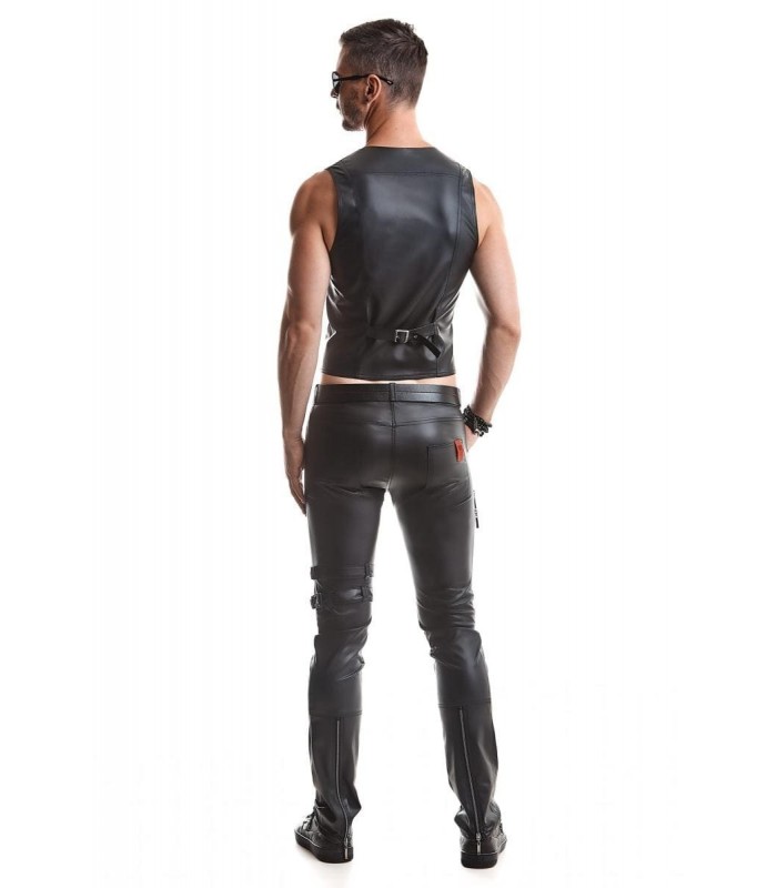 Gilet Boléro en Wetlook Noir - vestiaire gay shop