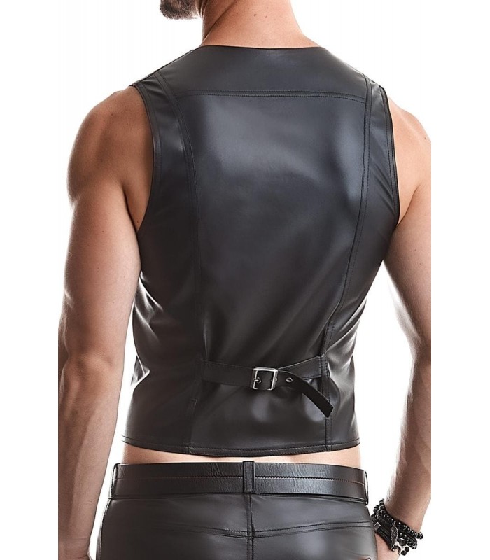 Gilet Boléro en Wetlook Noir - vestiaire gay shop