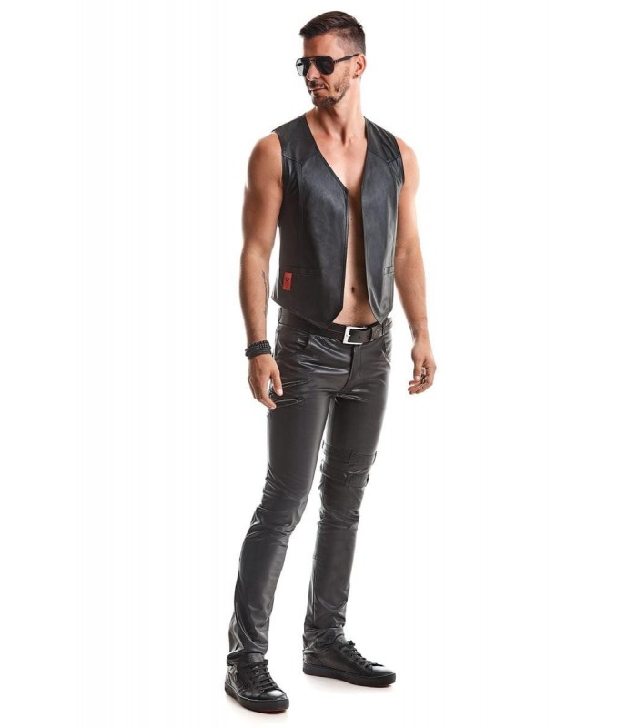 Gilet Boléro en Wetlook Noir - vestiaire gay shop