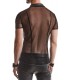 Polo en Maille Transparente Noire - vestiaire gay sexy