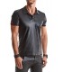 Polo Wetlook Noir Regnes - vestiaire gay shop