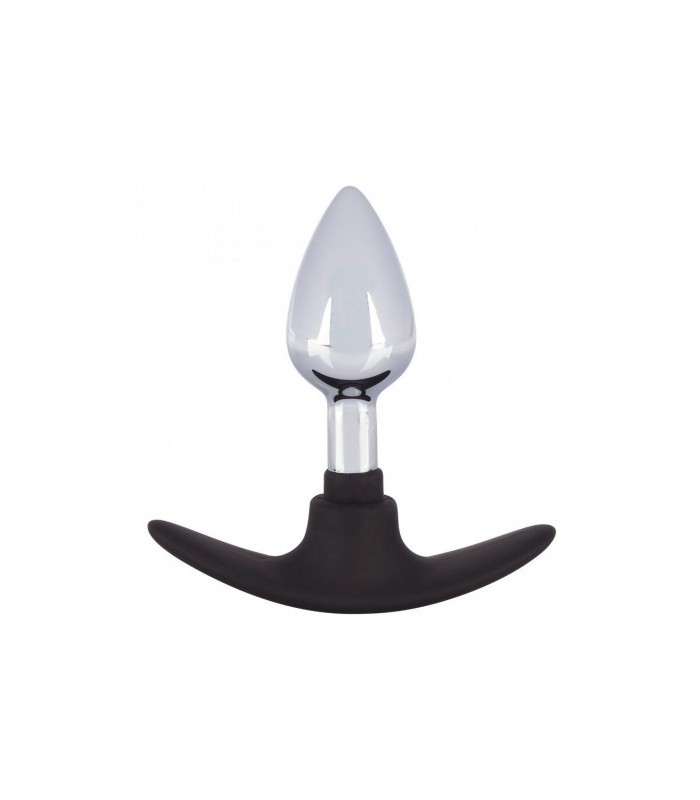 Plug Anal en Métal Base Silicone