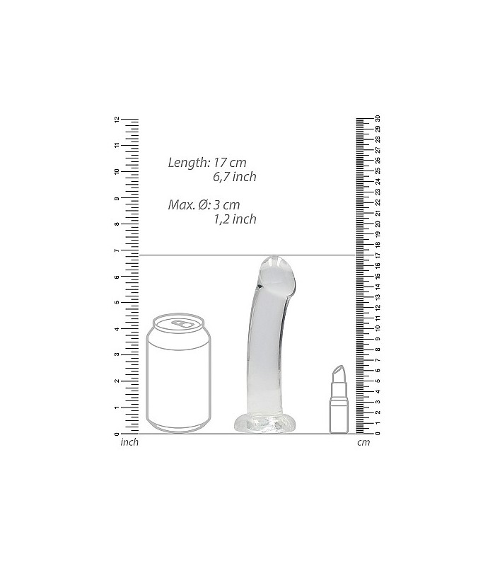 Gode Anal Dick Crystal Lisse 17x3cm