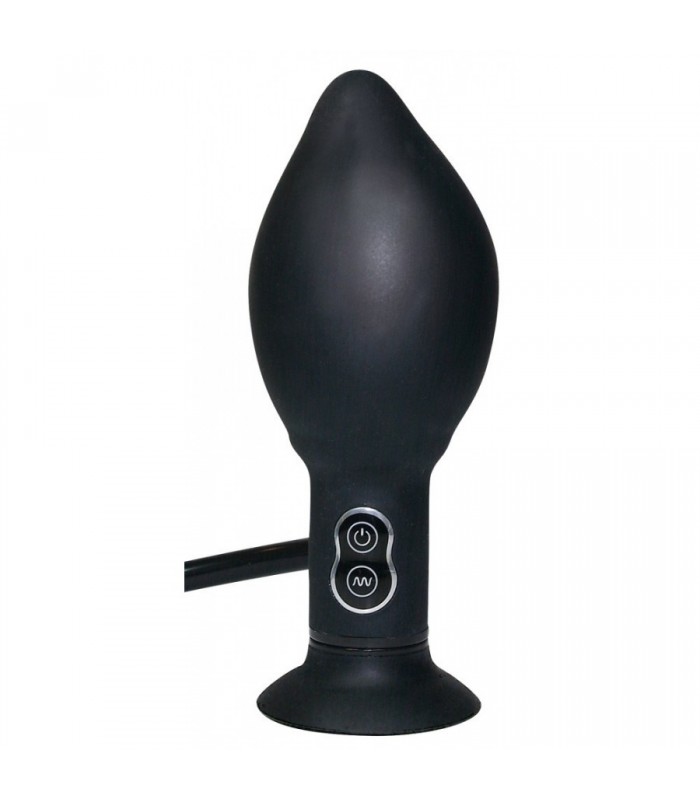 Plug Anal Gonflable Vibrant True Black