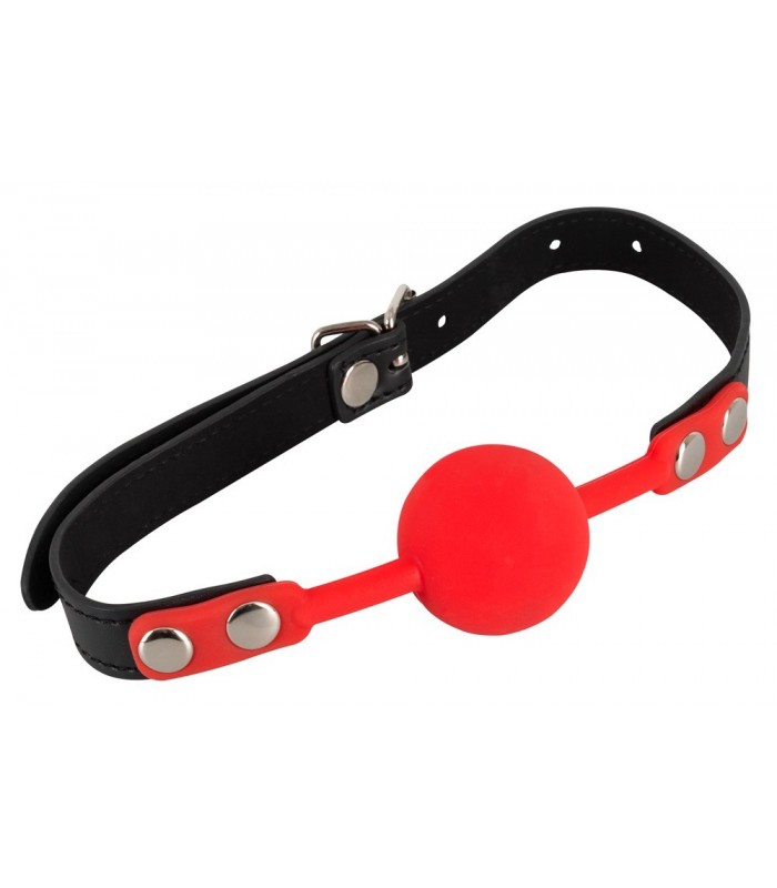 Baillon Boule Silicone Rouge