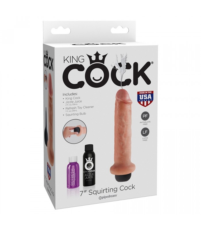 Gode Squirting Cock 7"  18x5,2cm