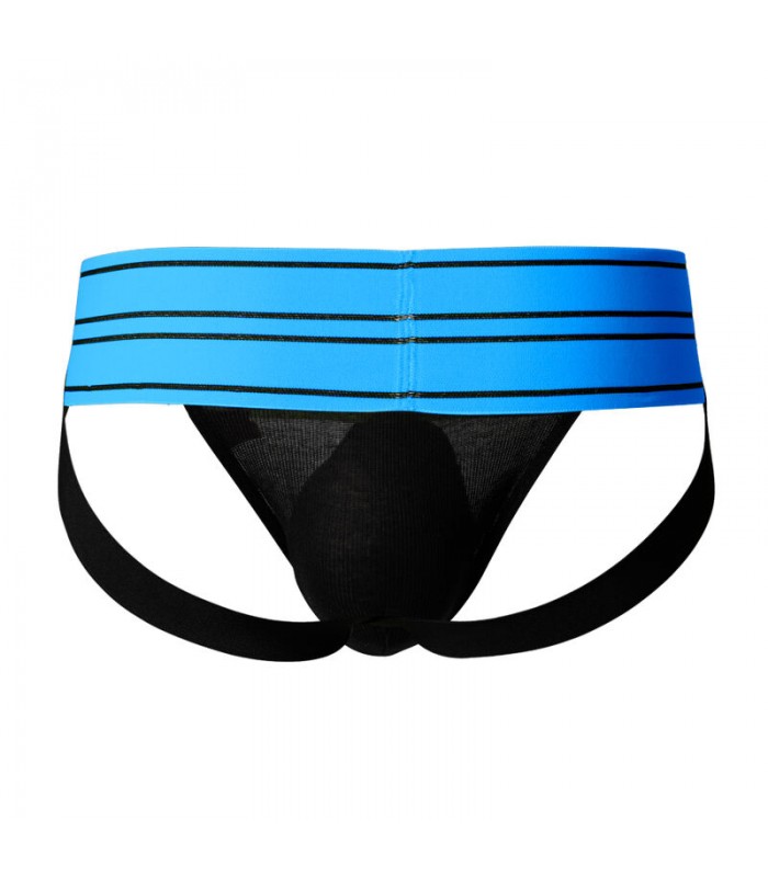 Jockstrap Cut4Men Rugby Noir-Bleu