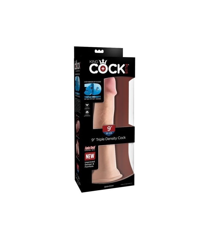 Gode Réaliste King Cock 9" Triple Density 23x5cm