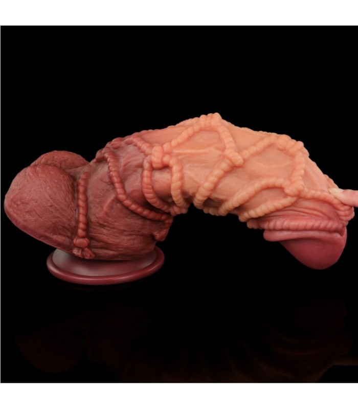 Gode XL Double Peau Nature Cock Lovetoy 21x7,7cm