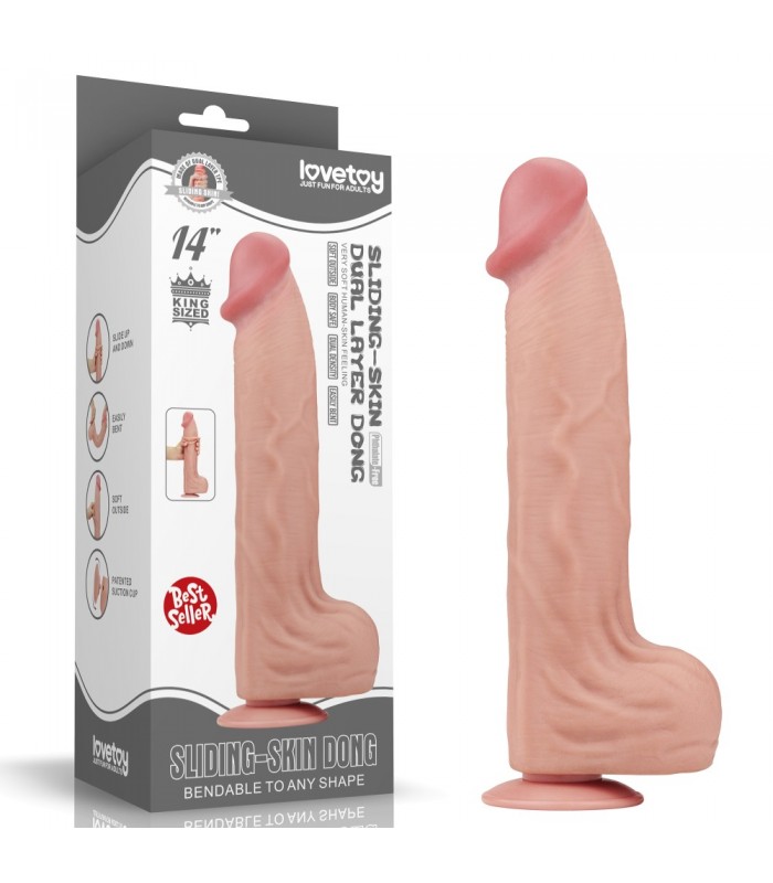 Gode XL Réaliste Sliding Skin 27x6,5cm