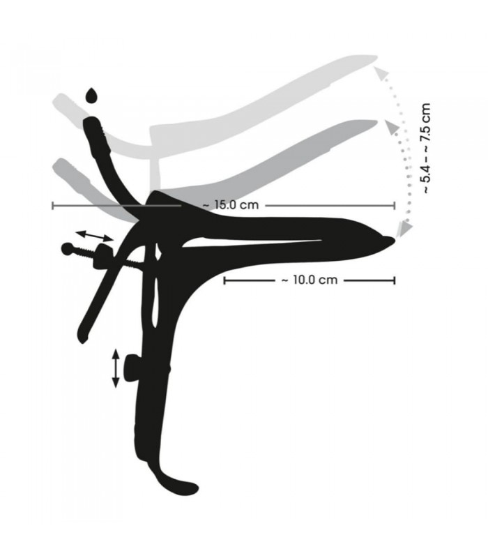 Spéculum Métal avec Tube Air et Liquide