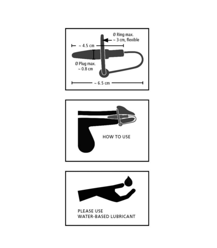 Plug Urétre et Anneau de Gland Silicone