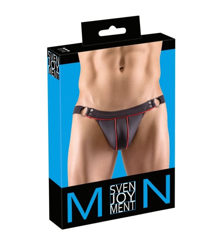 Jock Strap Sexy Noir Mat Néo