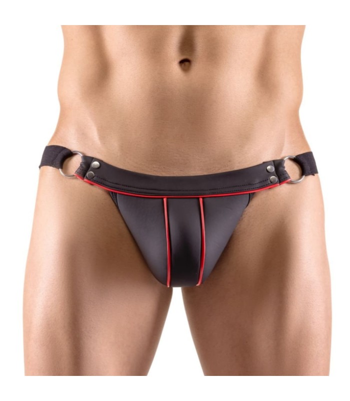 Jock Strap Sexy Noir Mat Néo