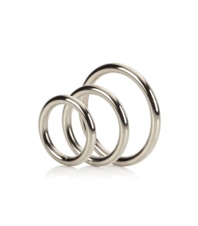 Set de Cock Ring Métal Silver
