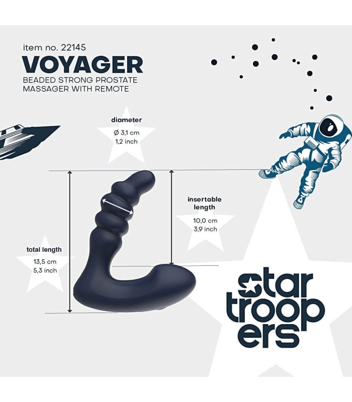 Stimulateur de Prostate Vibrant Voyager Startroopers 10x3.1cm