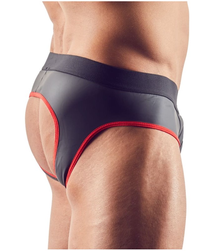 Jockstrap Zip Noir et Rouge Svenjoyment