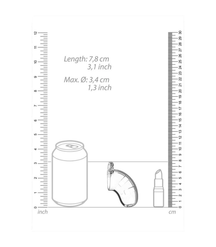 Cage de Chasteté Transparente N 13 Mancage