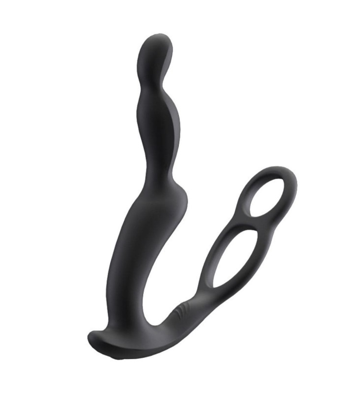 Vibromasseur Prostatique Double Cockring à Télécommande