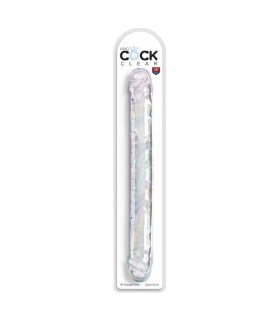 Gode Double Clear King Cock 6 x 4.3 cm