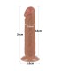 Gode Réaliste Marron Dual Layer 20x3,8cm Lovetoy