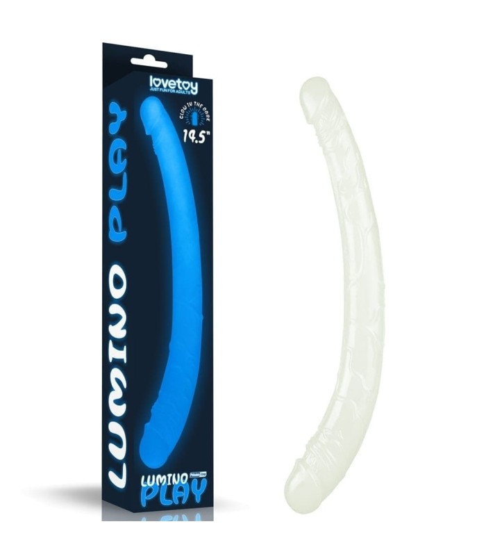 Gode Double Phosphorescent 37x3,8cm Lovetoy