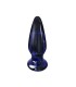 Plug Anal Verre Vibrant Bleu 11,5x4cm