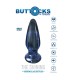 Plug Anal Verre Vibrant Bleu 11,5x4cm