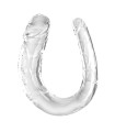 Gode Double Transparent 33x4cm King Cock Clear