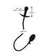 Plug Anal Gonflable Boule Métal 8.5cm