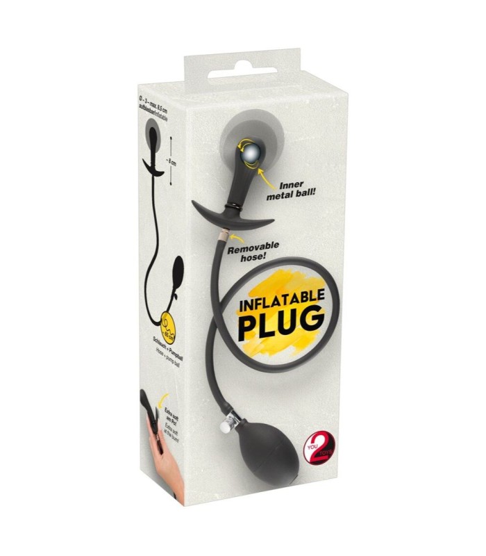 Plug Anal Gonflable Boule Métal 8.5cm