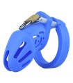 Cage de Chasteté Silicone Exquise SM bleu