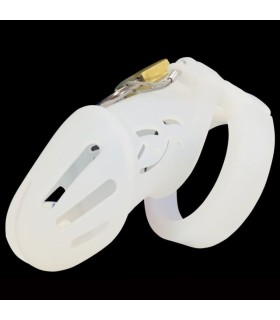 Cage de Chasteté Silicone Exquise SM blanc