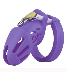 Cage de Chasteté Silicone Exquise SM violet