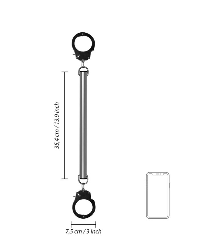 Barre d'écartement avec Menottes 35 cm