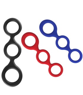 Cockring Silicone Triple Anneaux X-MEn