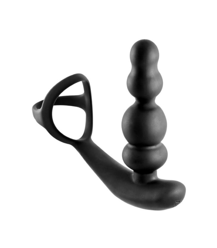 Stimulateur Prostate Vibrant Tête Rotative Double Cockring