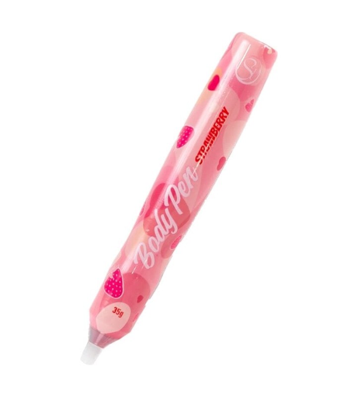 Stylo Comestible Fraise pour Jeux Coquins