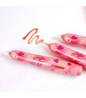 Stylo Comestible Fraise pour Jeux Coquins