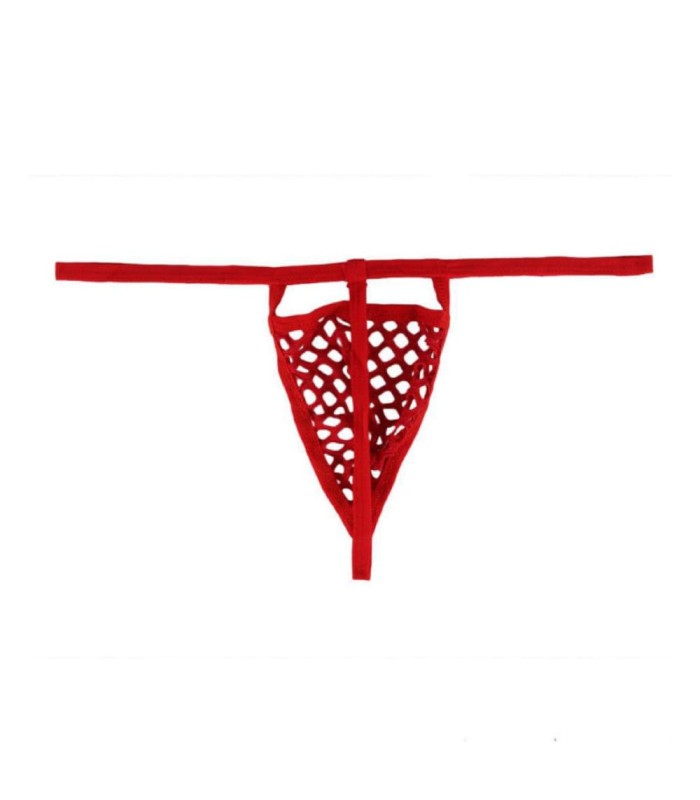 String Homme Filet Rouge