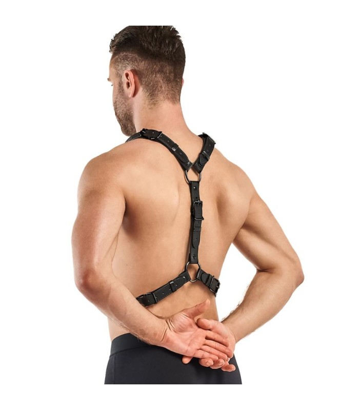 Harnais BDSM Homme en croix Max Noir