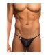 String Dentelle Noir pour Homme MOB Lace