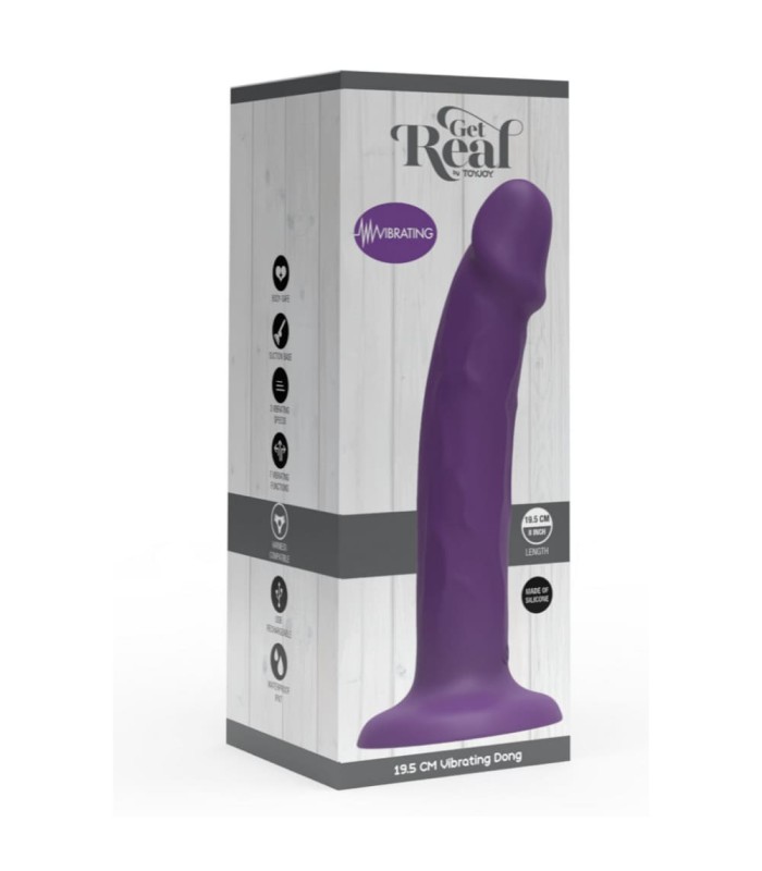 Gode Réaliste Vibrant Violet Toyjoy 19x3.6cm