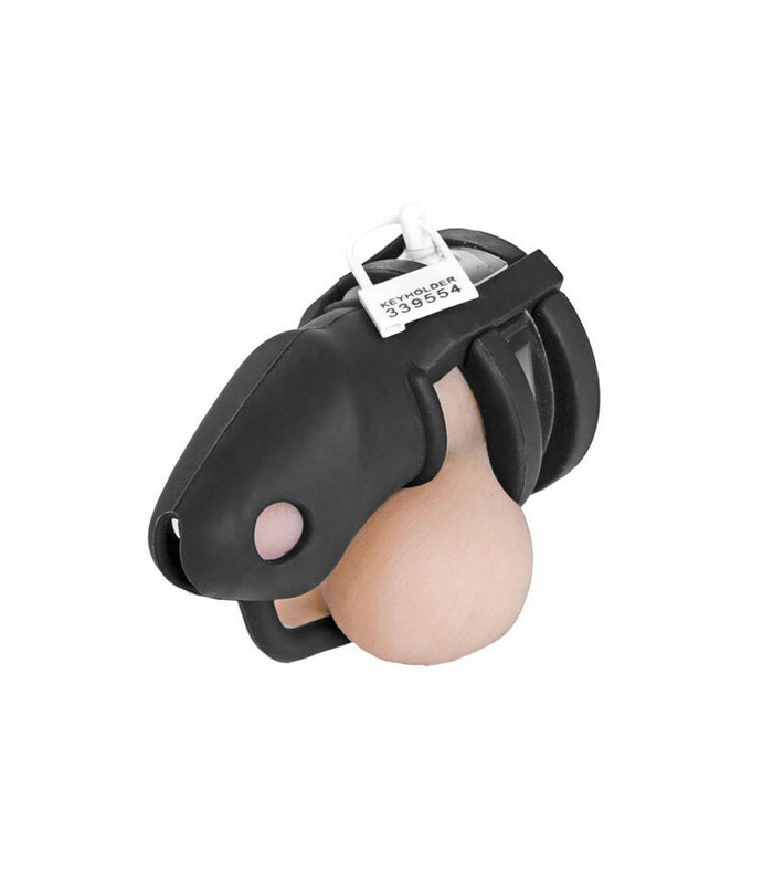 Cage Pénis homme gay Silicone Noir